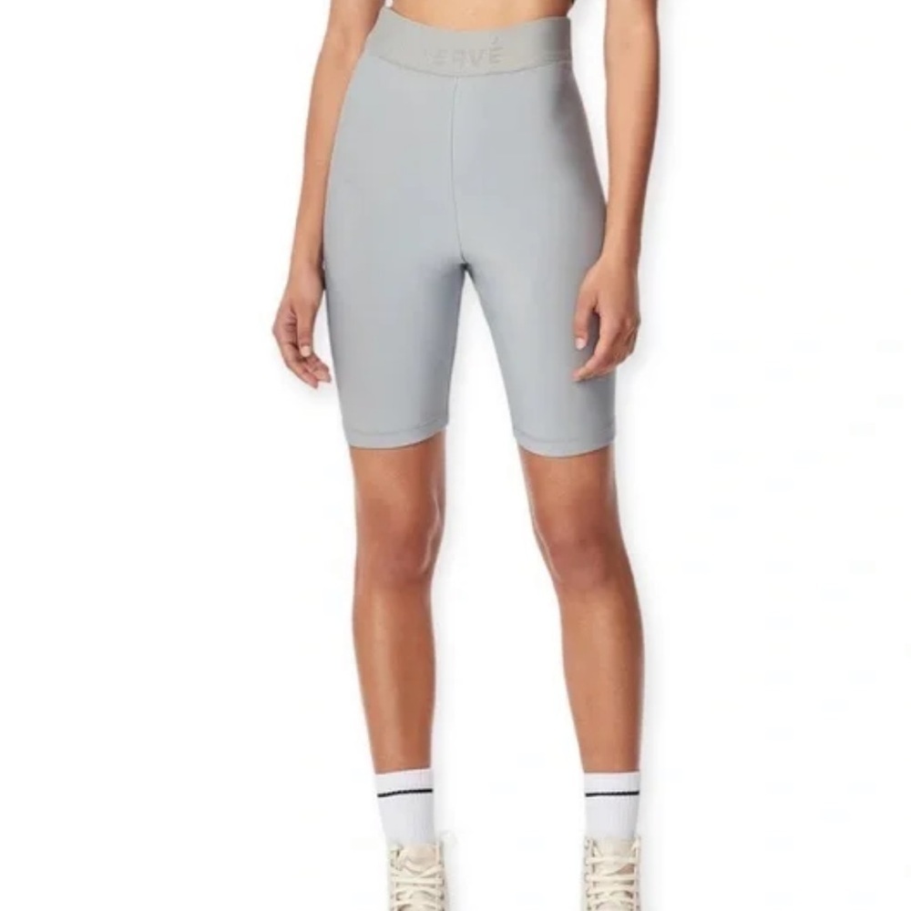 NWT Herve Leger neoprene high rise bike shorts